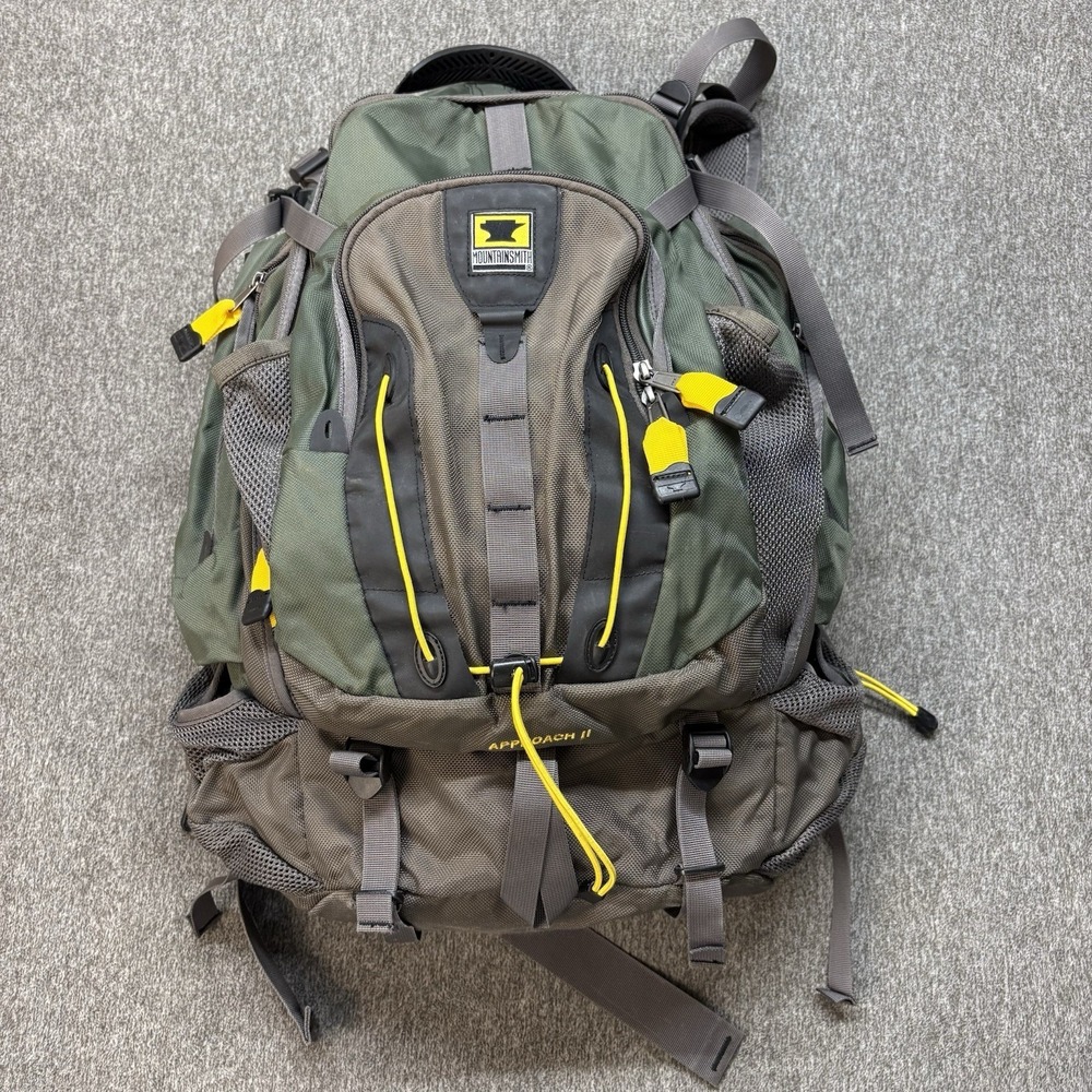 Vintage Mountainsmith Approach II Hiking Backpack Green Internal Frame Daypack